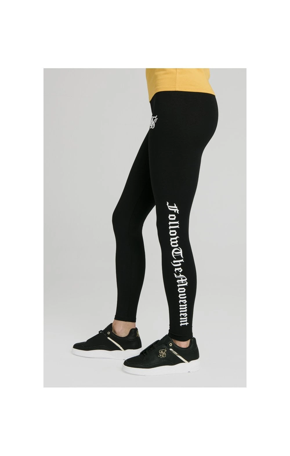 SikSilk Follow The Movement Leggings β Black