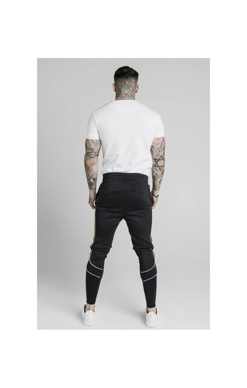 SikSilk S/S Fade Panel Tech Tee - White - Image 5