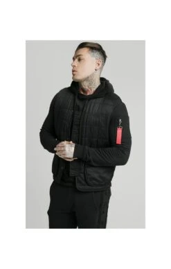 SikSilk Farmers Gilet - Black