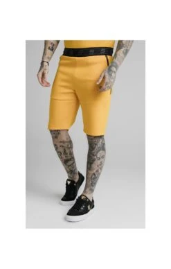 SikSilk Exhibit Function Shorts - Yellow