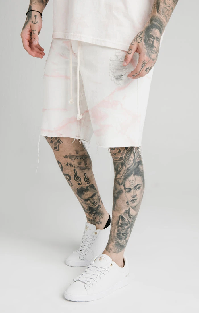 SikSilk Pink Loose Fit Denim Short