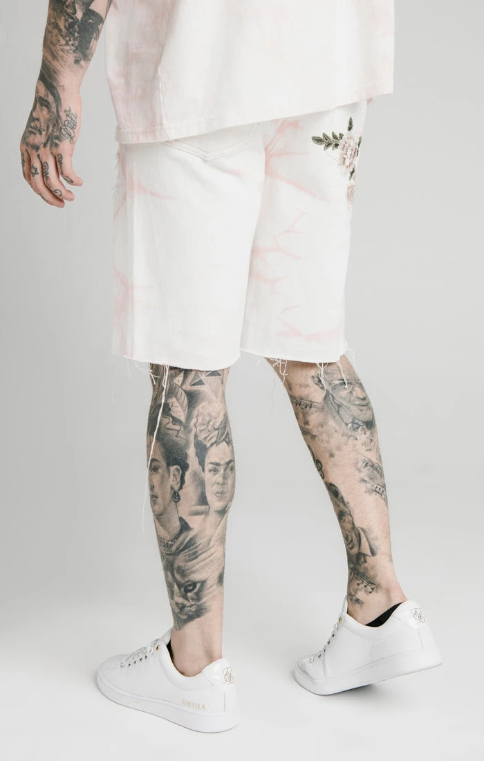 SikSilk Pink Loose Fit Denim Short - Image 3