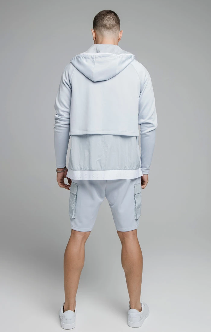 SikSilk Blue Crushed Nylon Cargo Short - Image 7