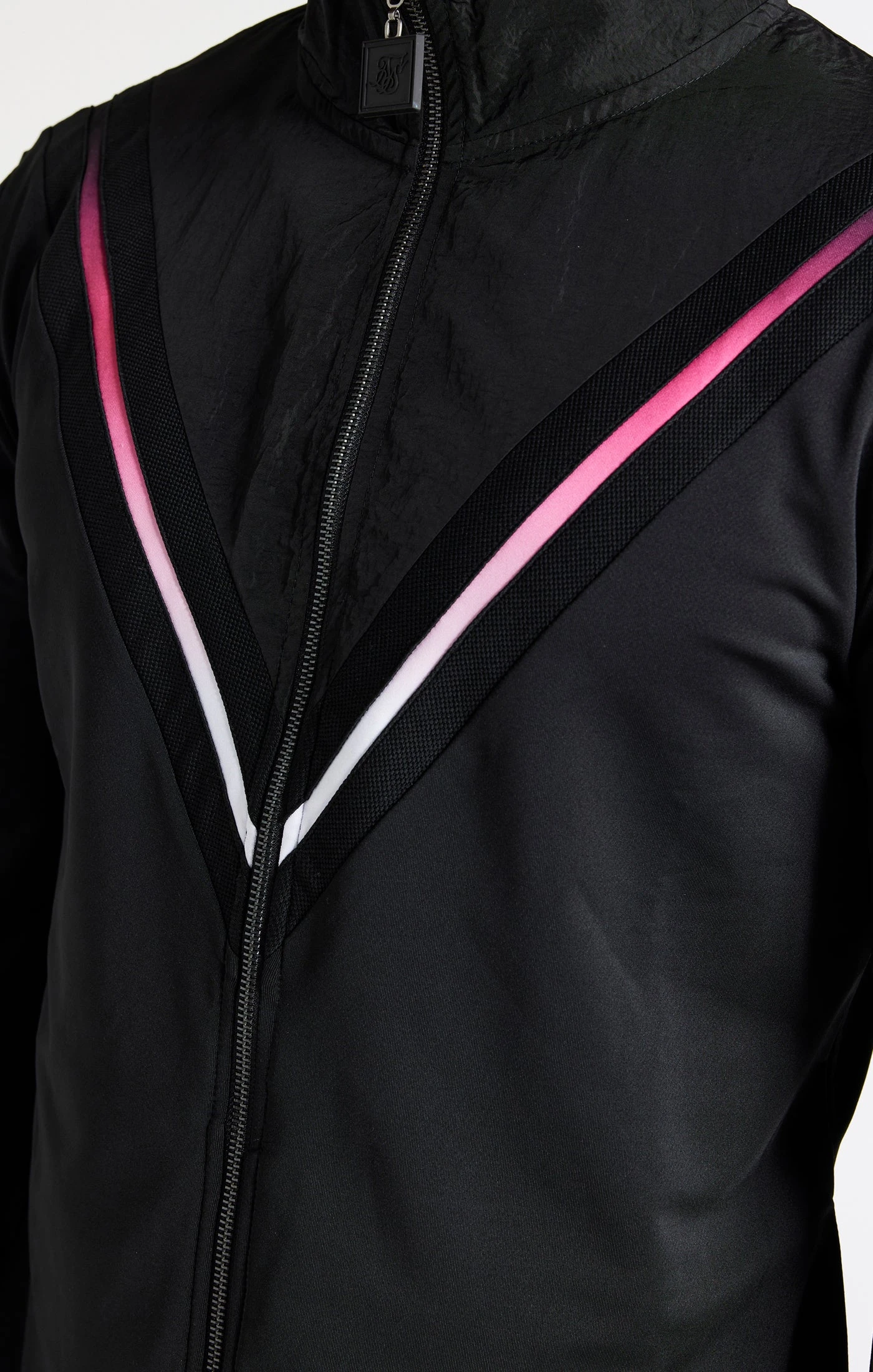 SikSilk Black Fade Quarter Zip Funnel - Image 2