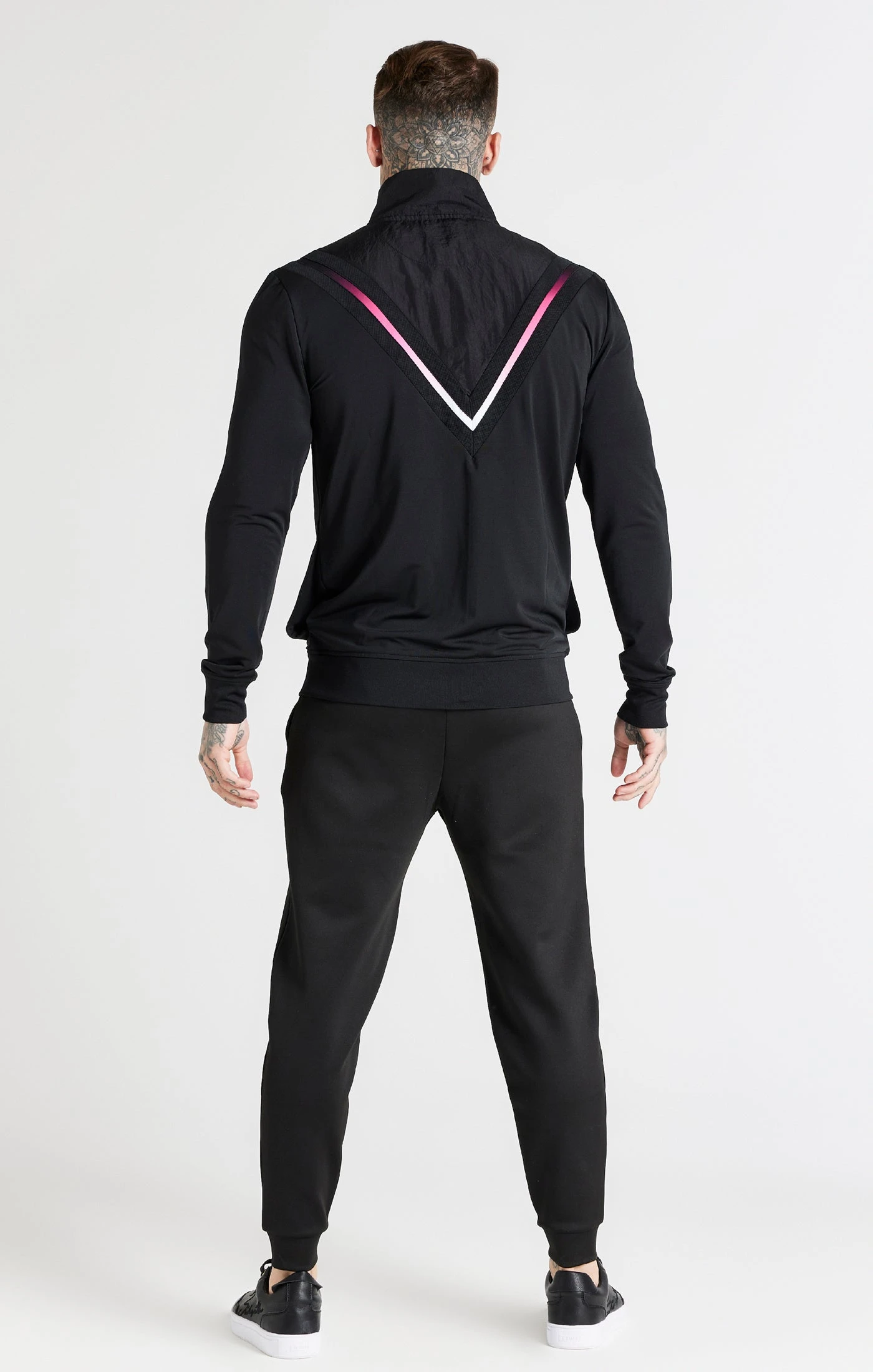 SikSilk Black Fade Quarter Zip Funnel - Image 5