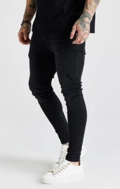 SikSilk Black Washed Essential Skinny Jean