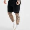 SikSilk Black Sports Carrier Shorts