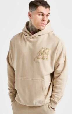 Messi X SikSilk Beige Logo Overhead Hoodie
