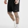 SikSilk Black Sports Short