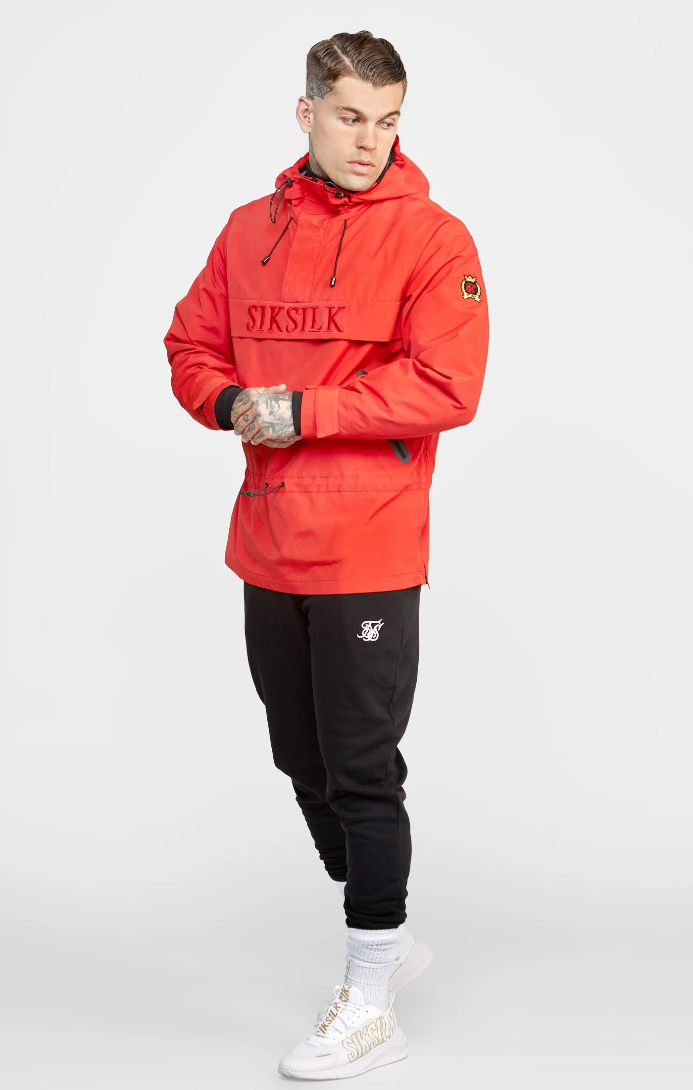 SikSilk Red Overhead Jacket - Image 3