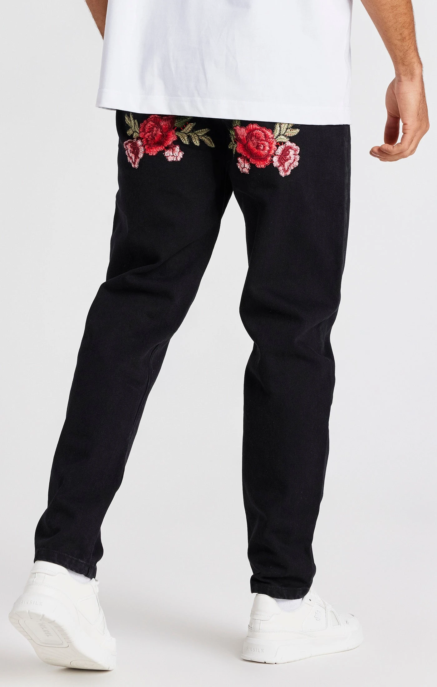 SikSilk Black Rose Straight Cut Denim - Image 2