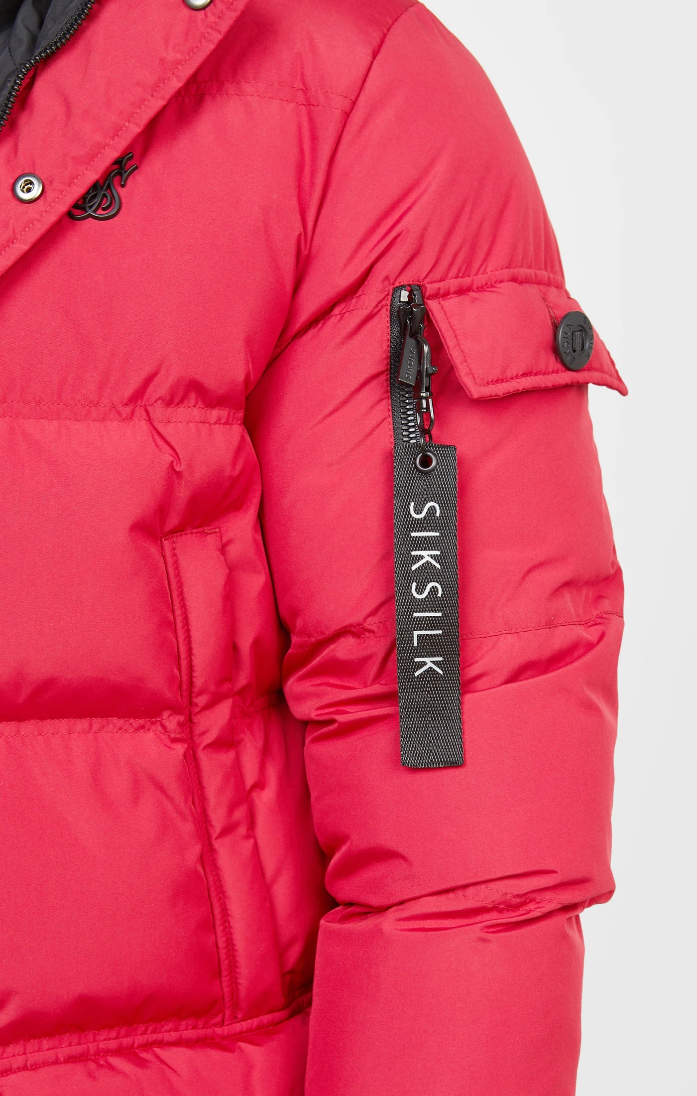 SikSilk Red Arctic Parka - Image 2
