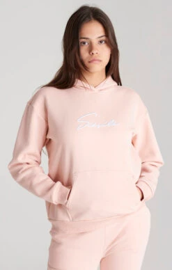 SikSilk Girls Pink Signature Overhead Hoodie