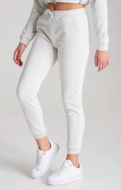 SikSilk Girls Grey Marl Signature Jogger