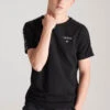 SikSilk Boys Black Taped T-Shirt