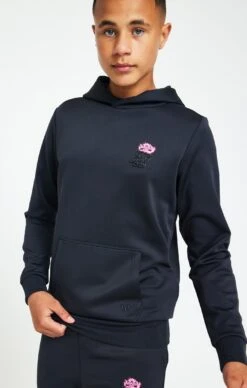 Boys Messi X SikSilk Grey Overhead Hoodie