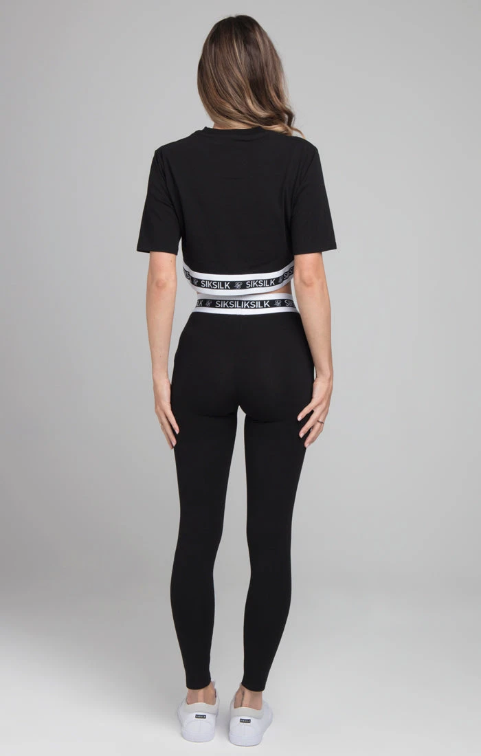 SikSilk Revert Leggings - Black - Image 7