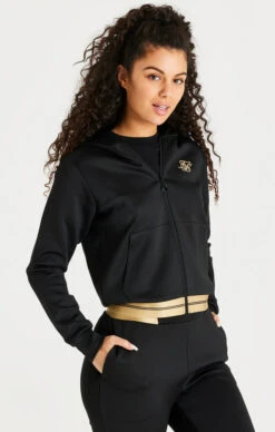 SikSilk Black Zip Thru Hoodie