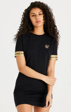 SikSilk Black T-Shirt Dress