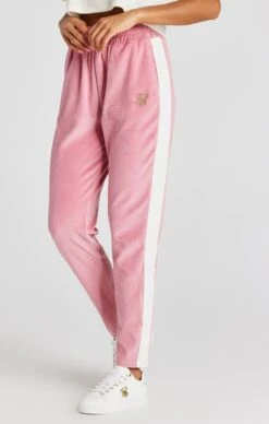 SikSilk Pink Velour Track Pant
