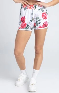 SikSilk Ecru Floral Short