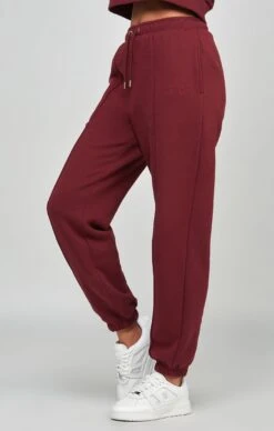 SikSilk Burgundy Oversized Joggers
