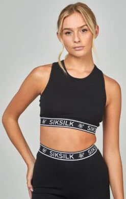 SikSilk Black Essential Tape Bralette