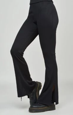 SikSilk Black Ribbed Trouser