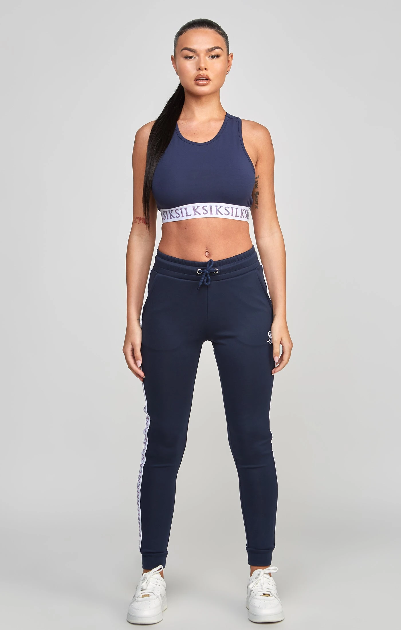 SikSilk Navy Tape Bralette - Image 3