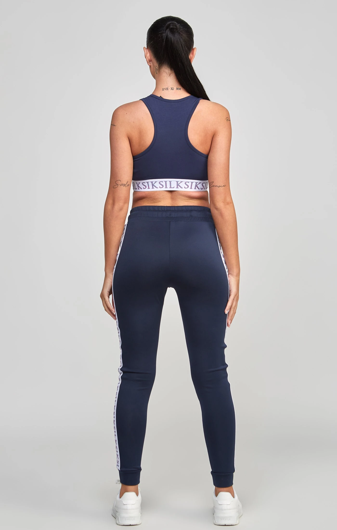 SikSilk Navy Tape Bralette - Image 5